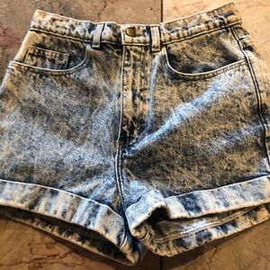 American Apparel blue jean shorts size 30
